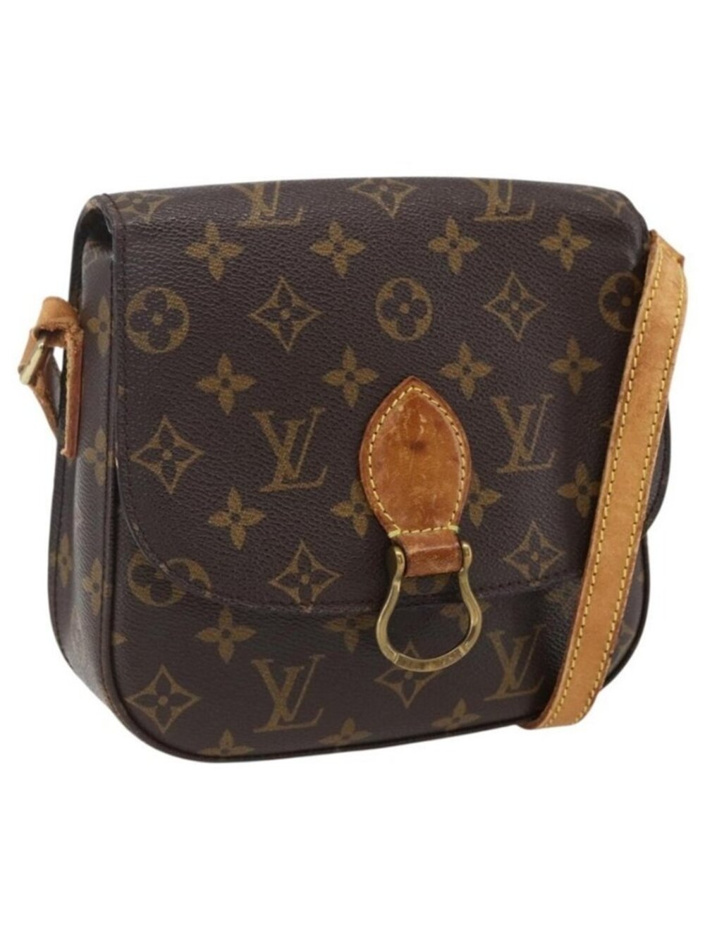 Authentic LOUIS VUITTON Monogram Saint Cloud MM Shoulder Bag M51243 LV